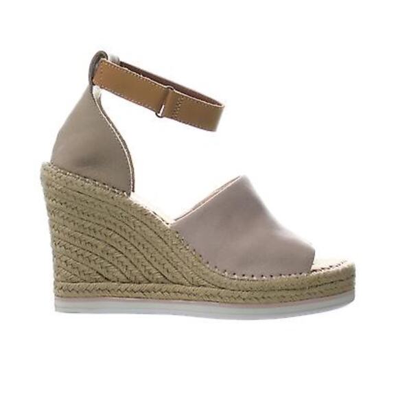 TOMS Marisol Beige Suede Strappy Wedge Espadrille Sandals Size 7 - Picture 6 of 6